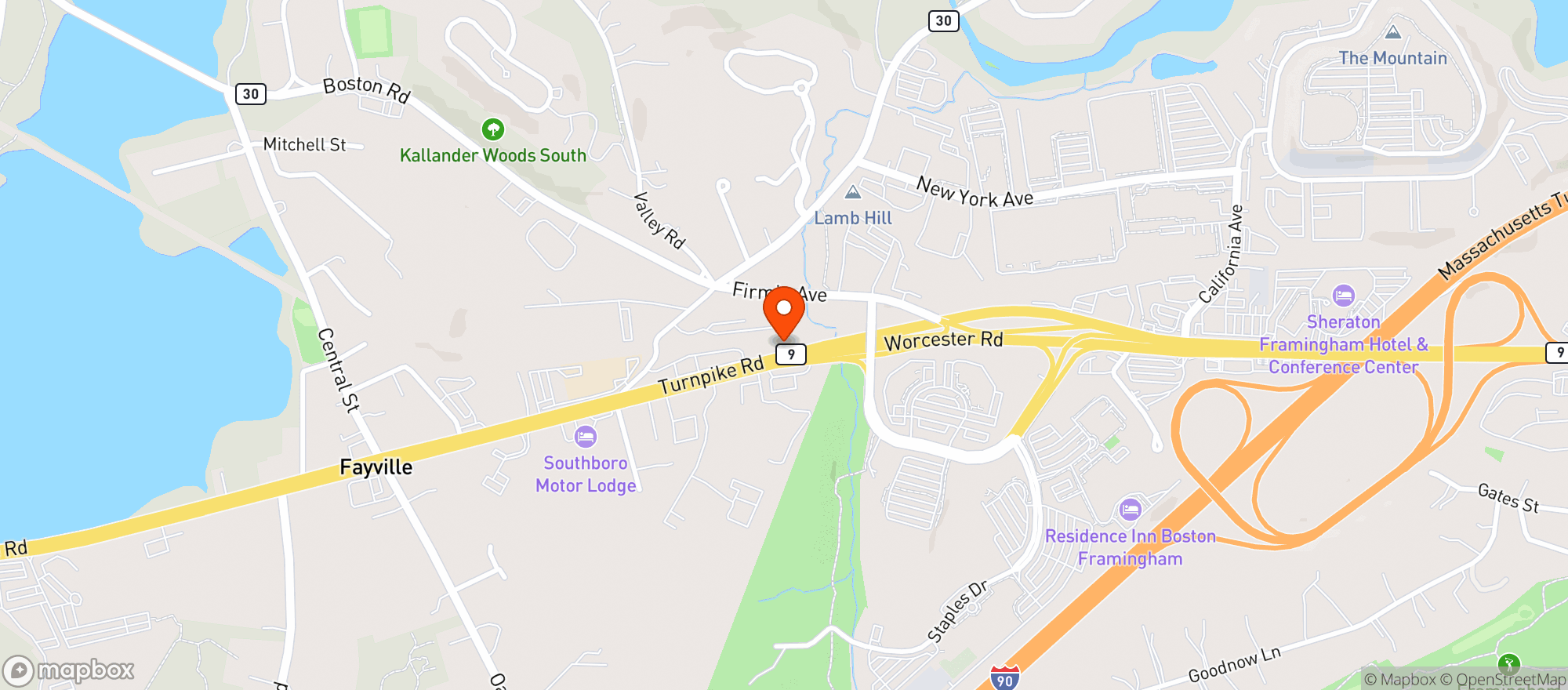 Map showing Bills Liquors