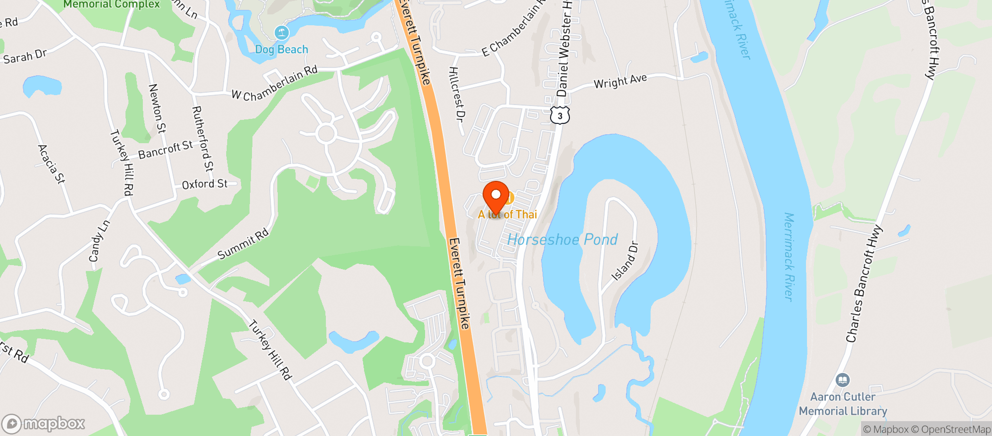 Map showing Thirsty Moose Taphouse