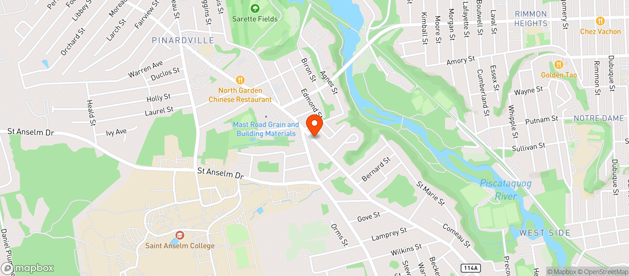 Map showing HANNAFORD #8311