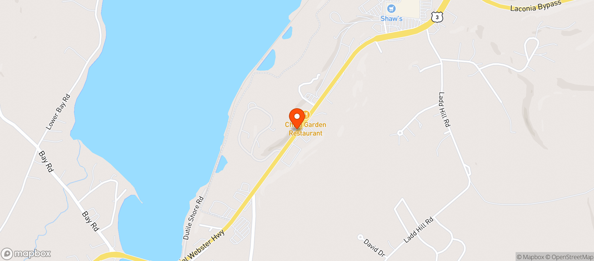 Map showing Shooters Tavern