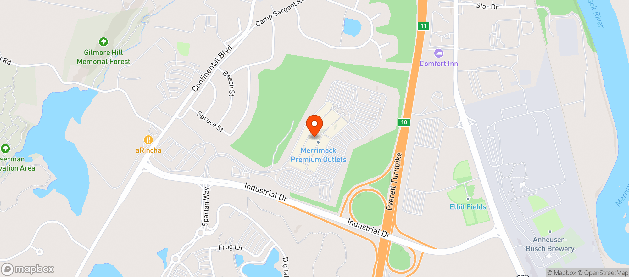Map showing Gnc