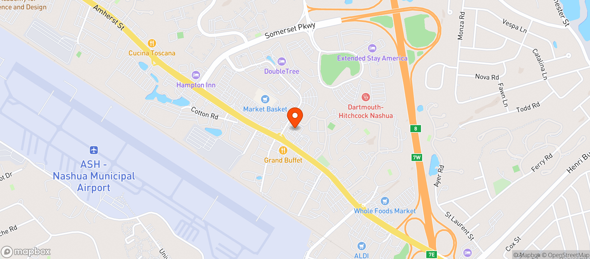 Map showing Bistro 603