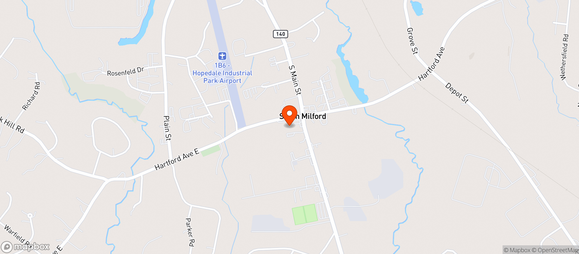 Map showing Liquor World - Mendon