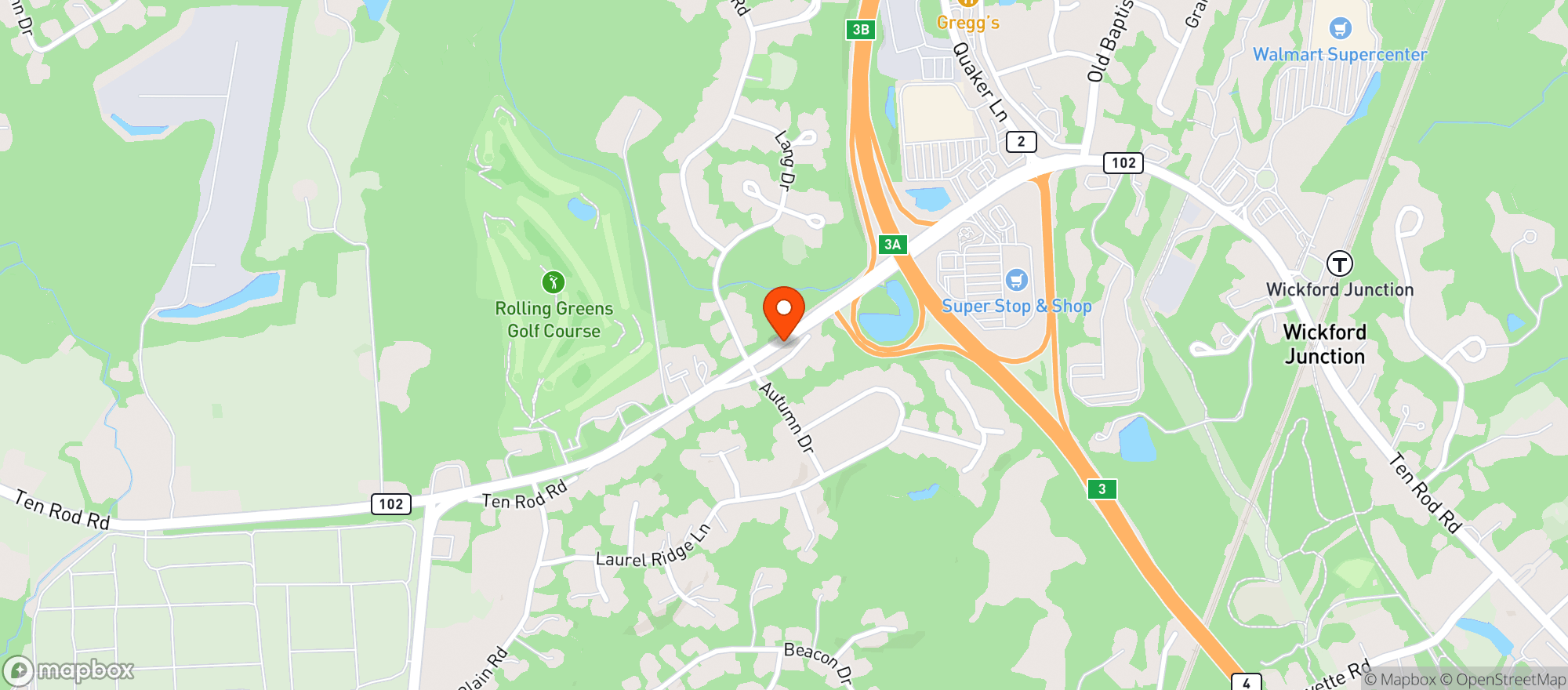 Map showing Stop & Shop