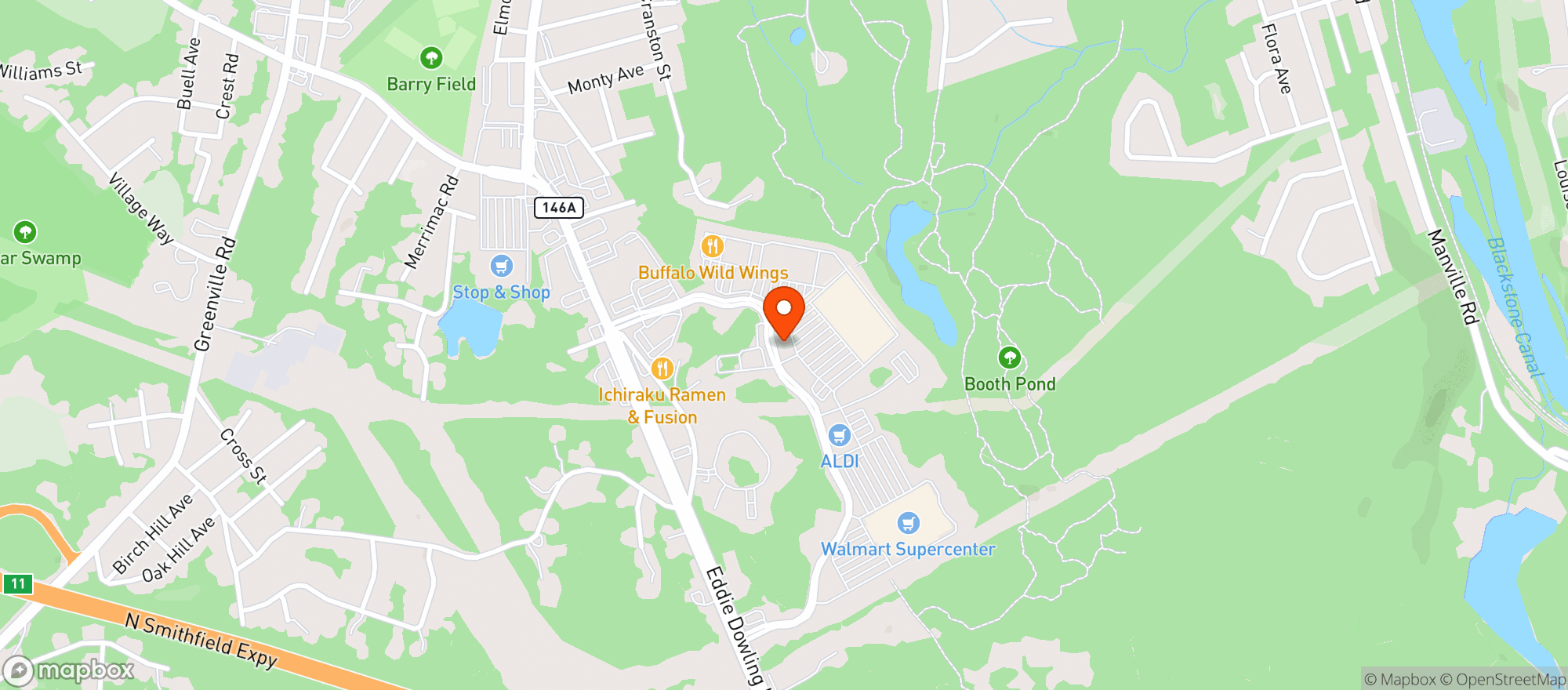 Map showing Gnc