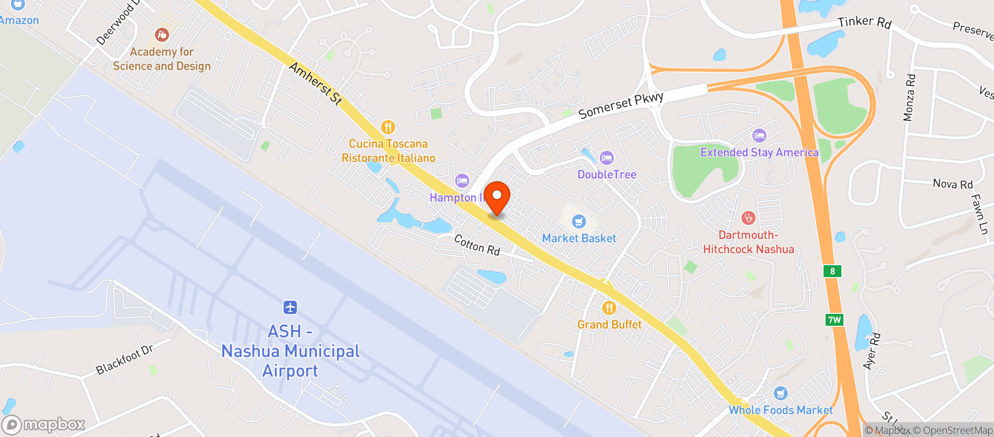 Map showing Gnc