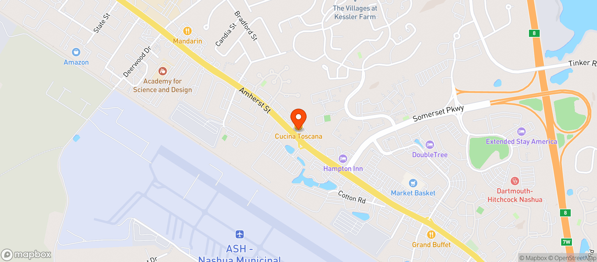 Map showing Yoshimama Japanese Rest