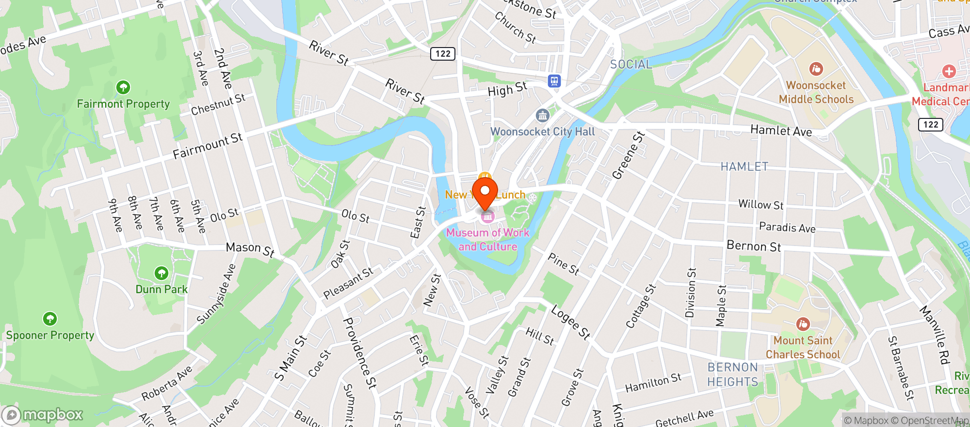 Map showing Christophers Kitchen & Bar