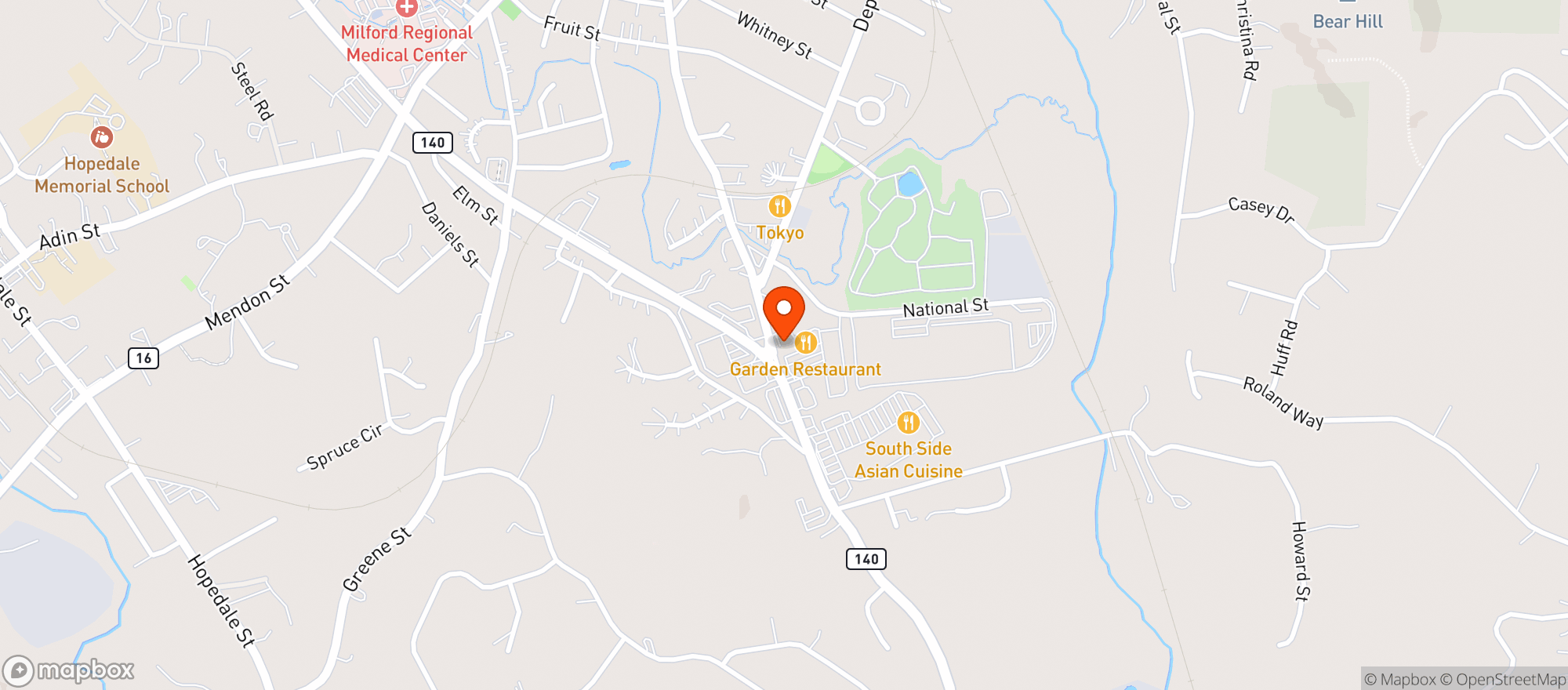 Map showing A&d Liquors