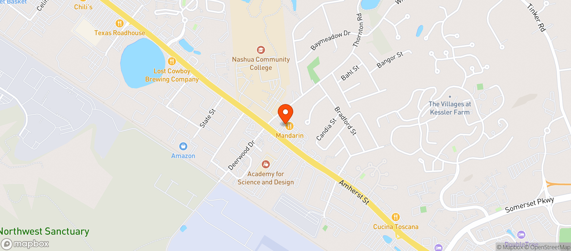 Map showing Ksones Thai Dining & Lounge