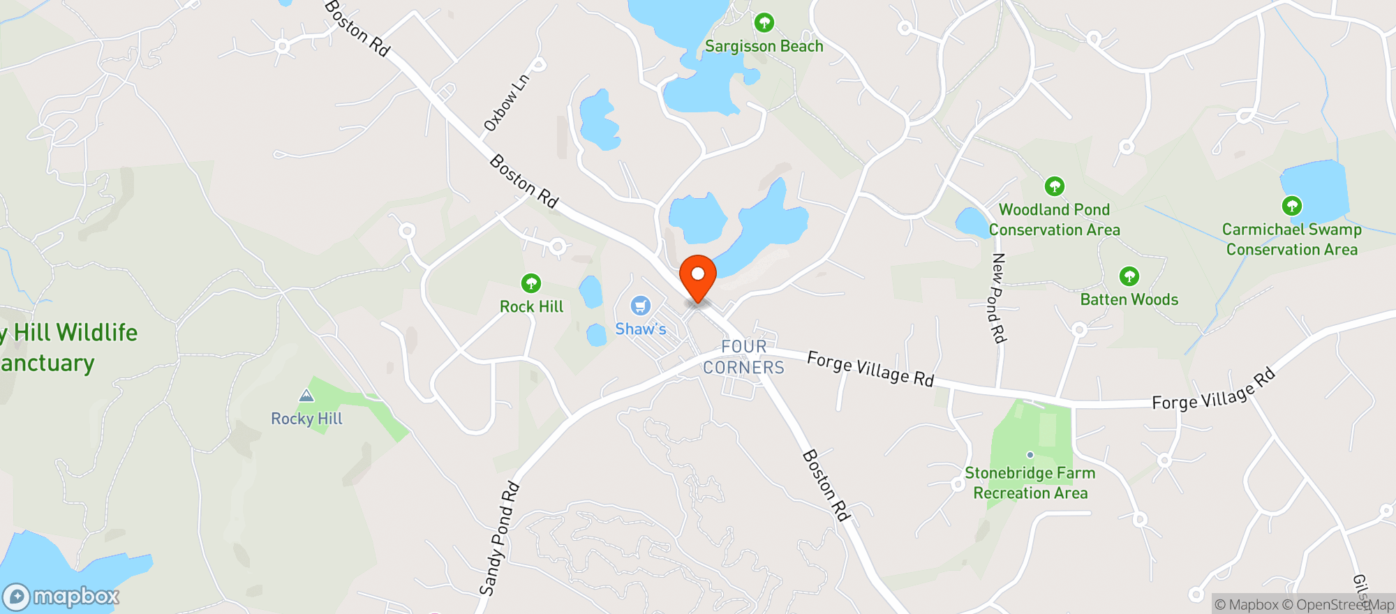 Map showing Shaws - 00627 - Groton