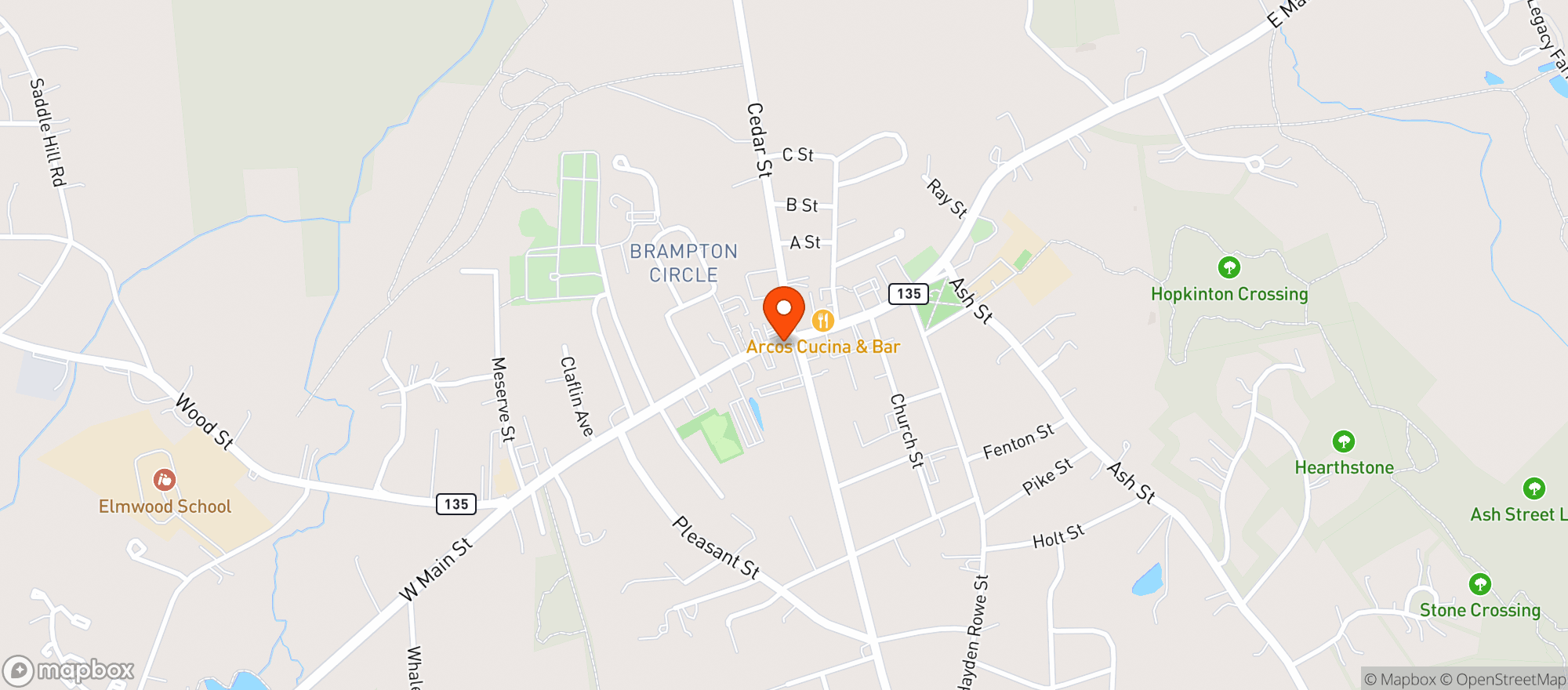 Map showing Martys