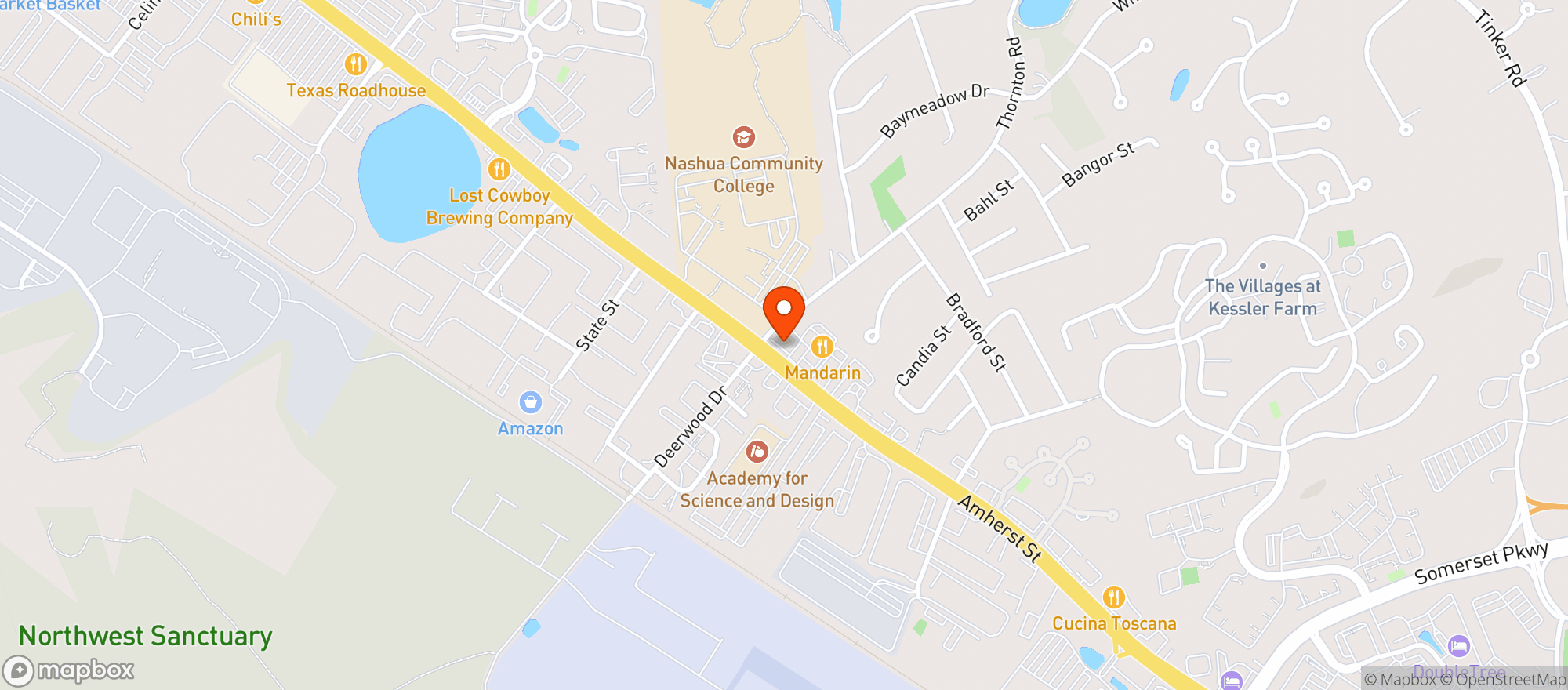 Map showing Lanna Asian Market