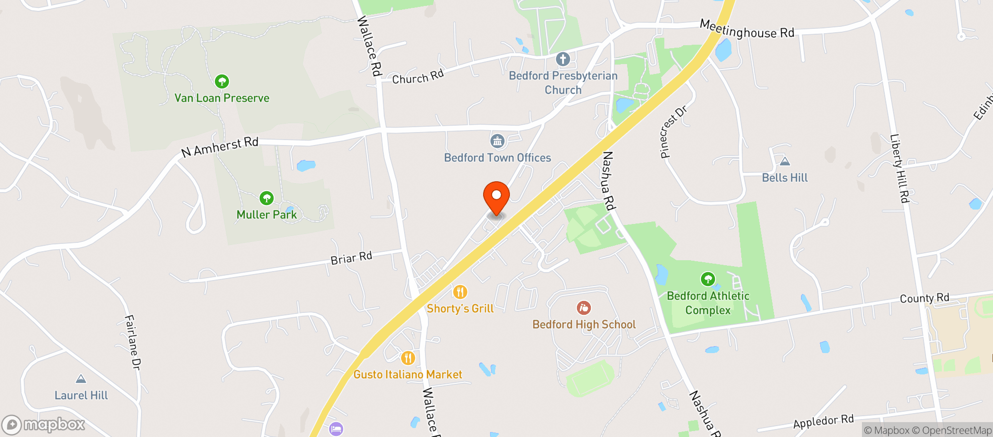 Map showing Blowin' Smoke