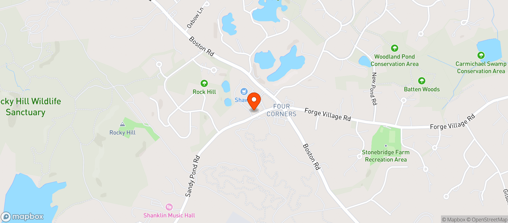 Map showing Groton Wine & Spirits