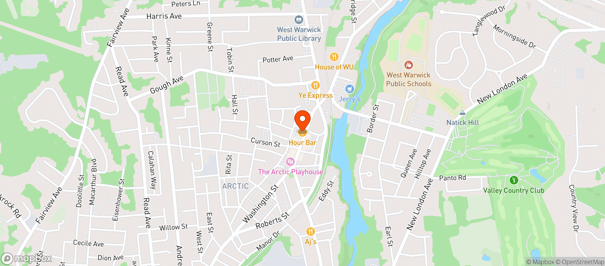 Map showing Brookside Package