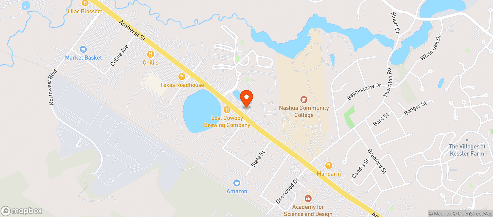 Map showing Racing Mart