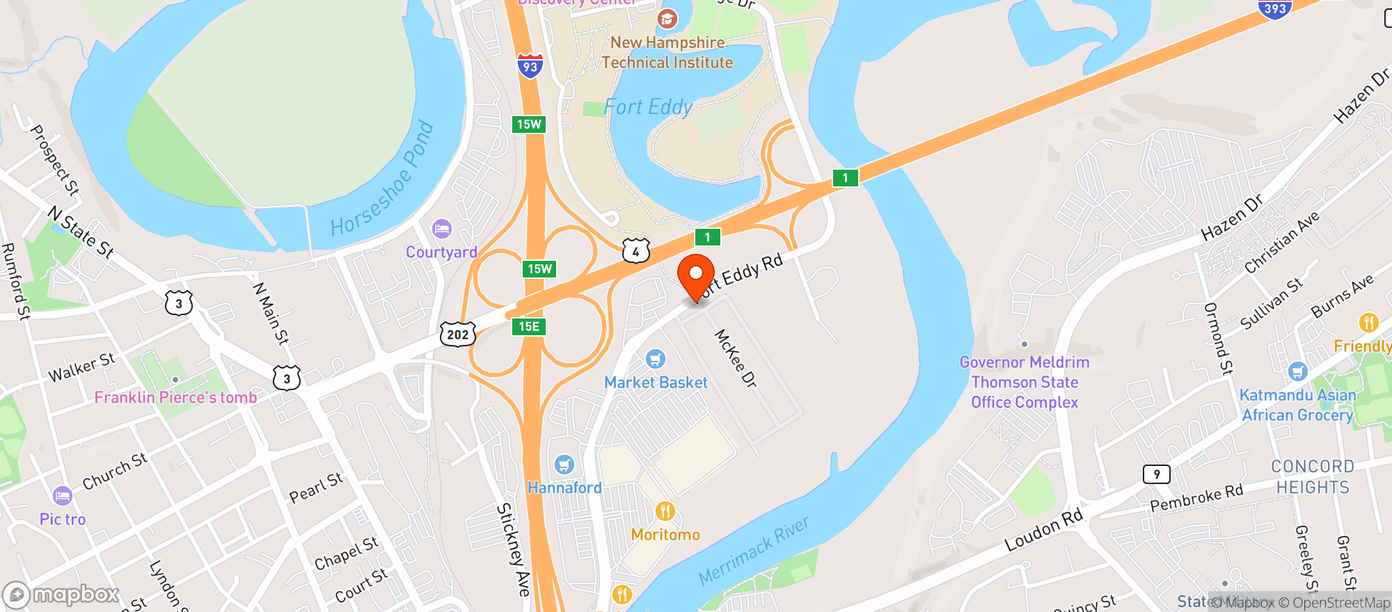Map showing Gnc - 2579 - Fort Eddy Plaza