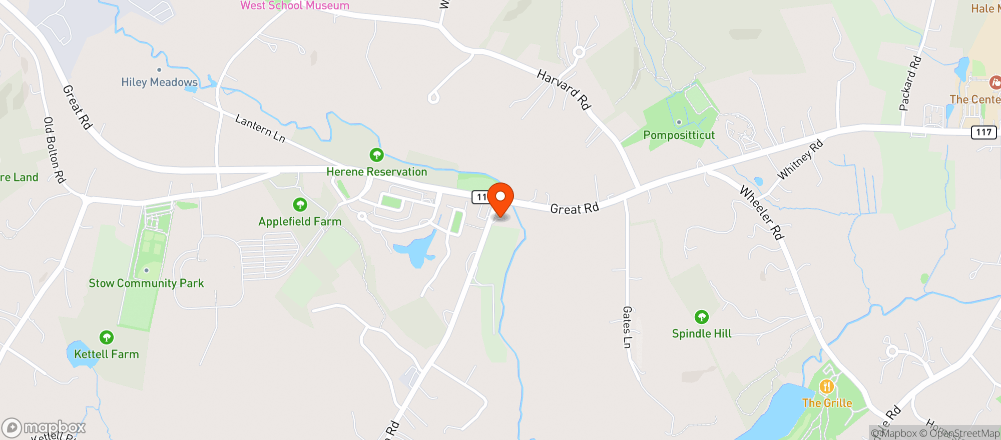 Map showing Buscemi's Liquors of Stow