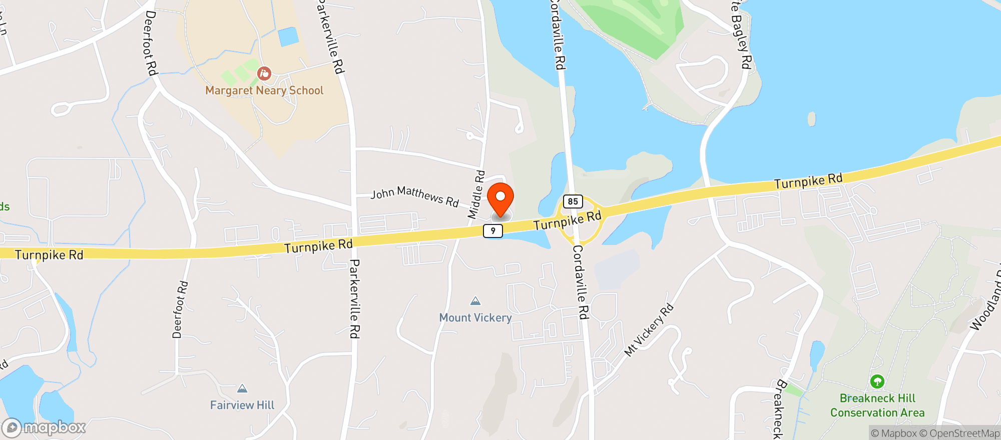 Map showing Sperrys Country Market