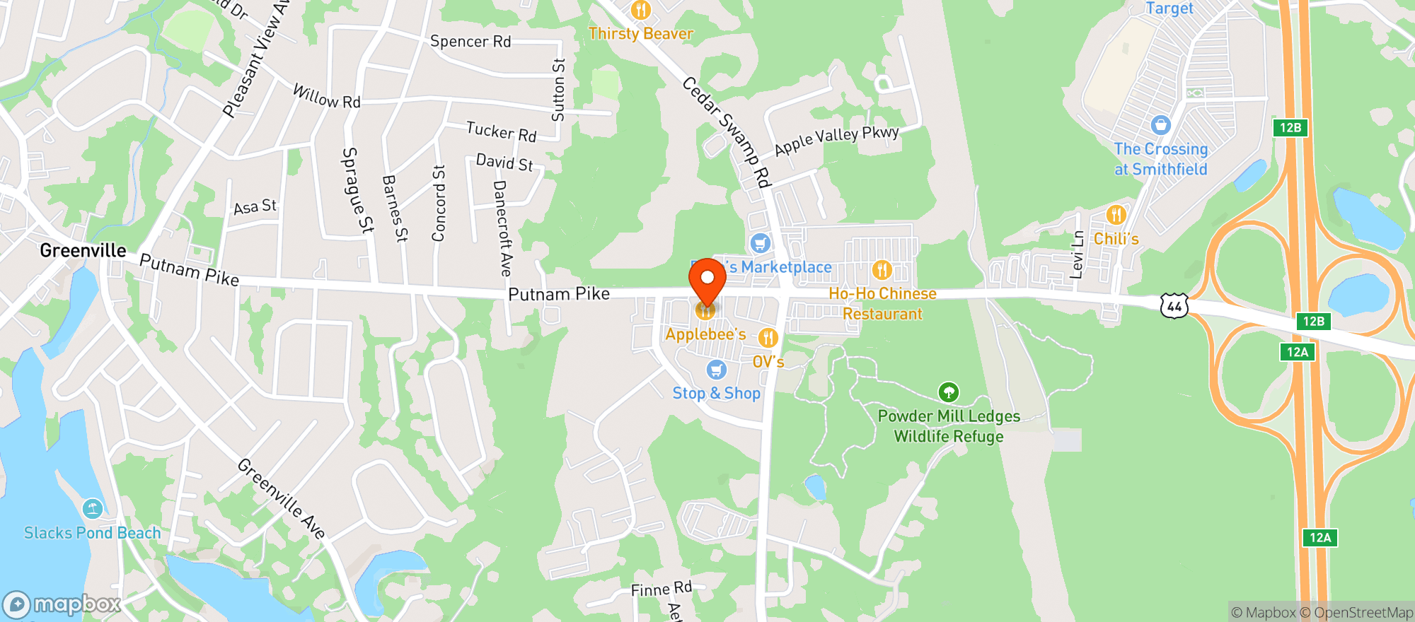 Map showing Stop & Shop