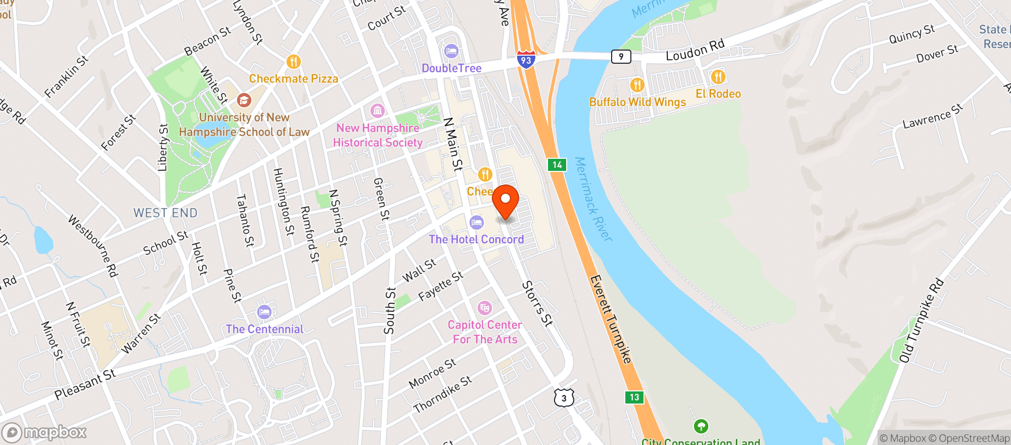 Map showing 110 Grill