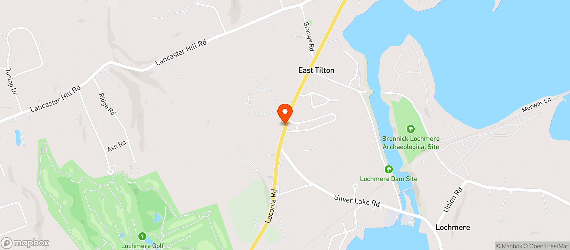 Map showing Casa Lago Cantina