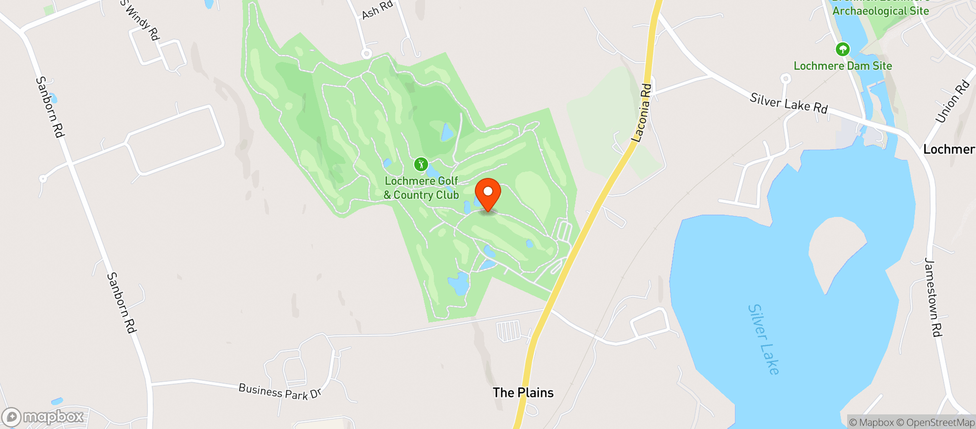 Map showing Greenside Restaurant