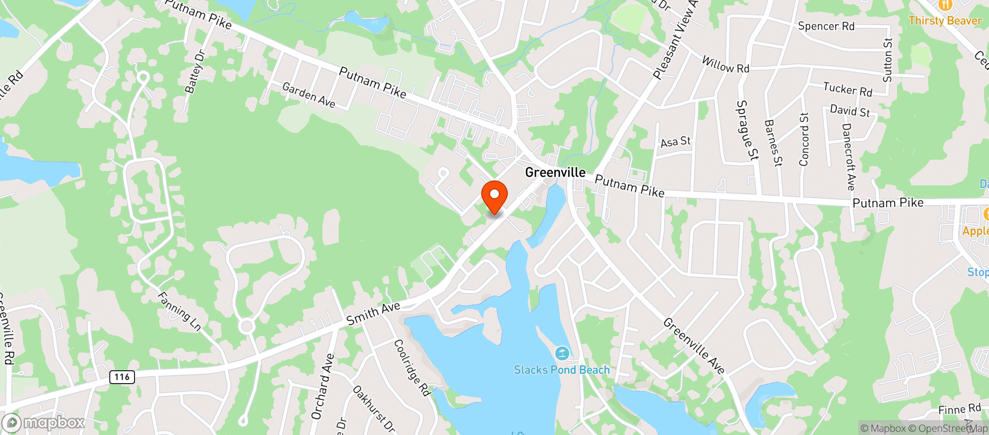 Map showing Giuseppes Pizzeria