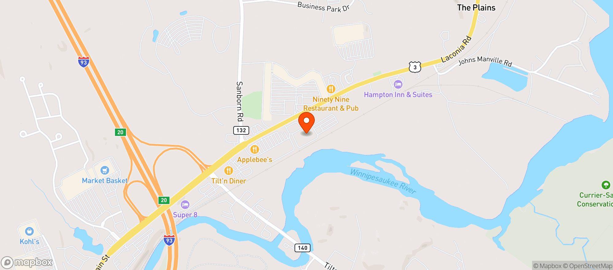 Map showing Bjs Wholesale Club #309