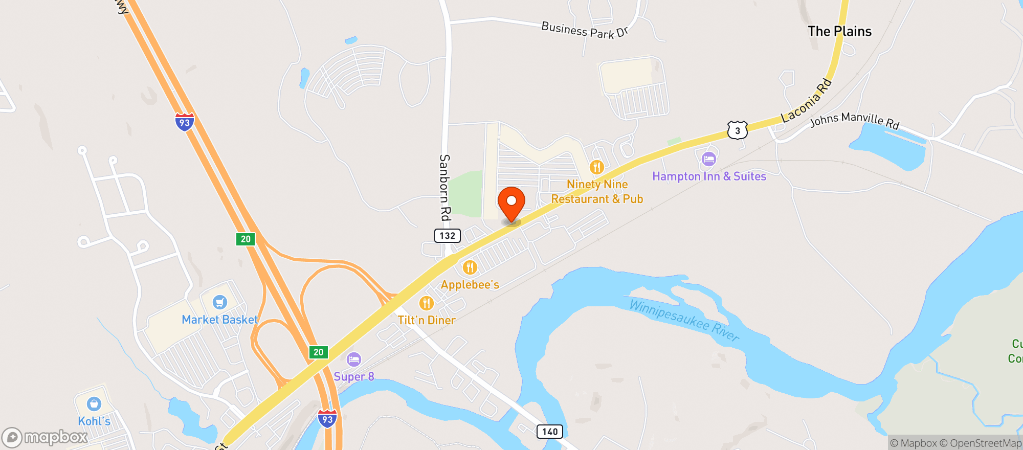 Map showing 99 Restaurant & Pub #86