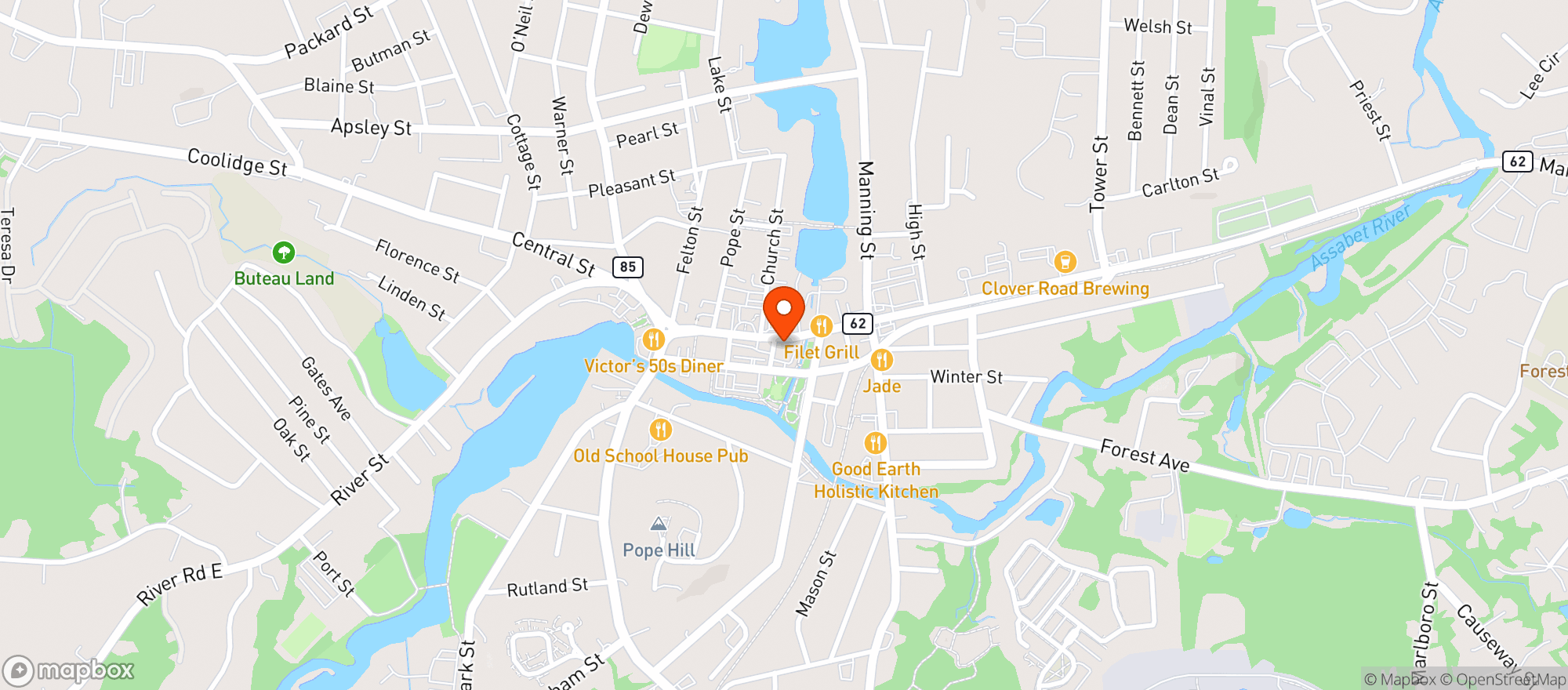 Map showing Medusa Brewing Company