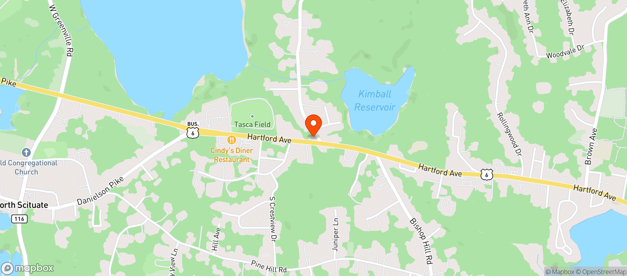 Map showing Johnston Fine Wine & Spirits