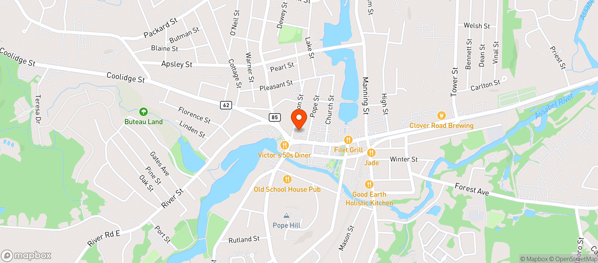 Map showing New City Microcreamery