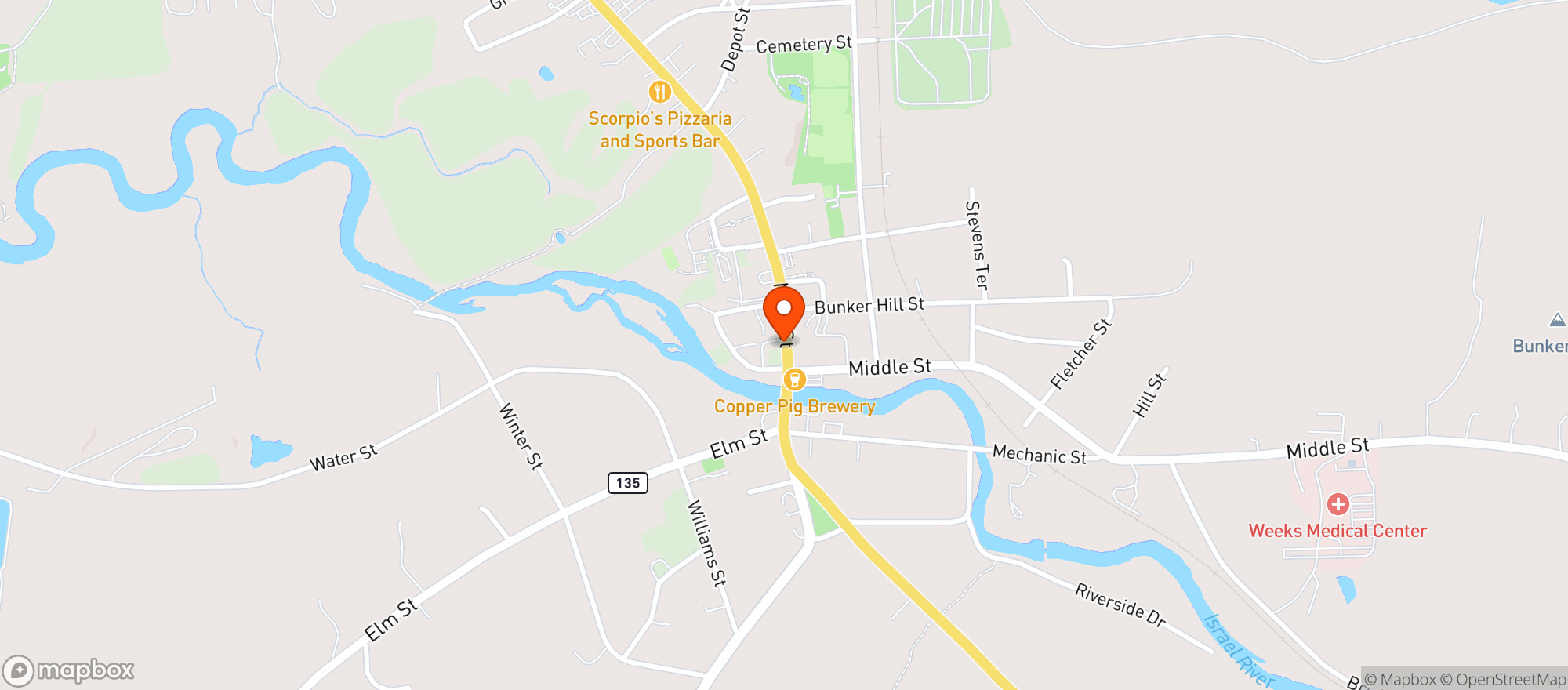 Map showing Isha Quick Stop