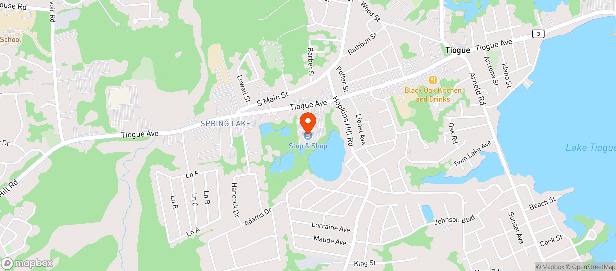 Map showing Stop & Shop - 0720 - Coventry