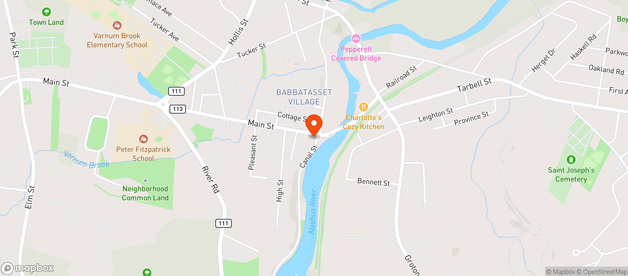Map showing Sunnys Liquor Store