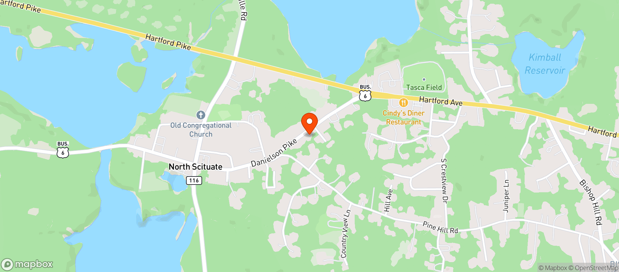 Map showing Granite Farm Restaurant