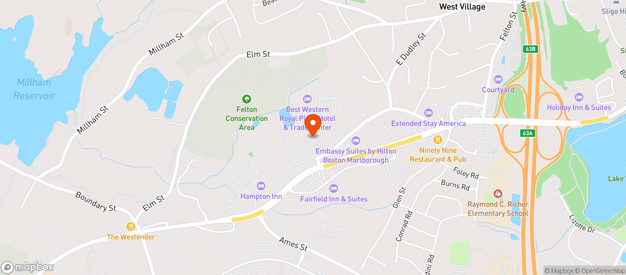 Map showing Agave Mexican Grill & Cantina