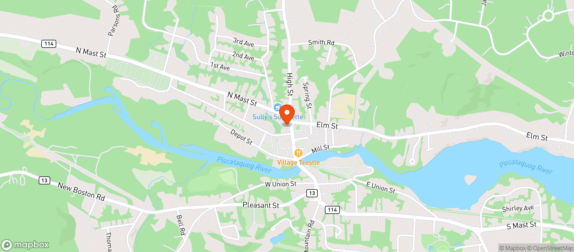 Map showing Second Chances Crazy Cool Consignments