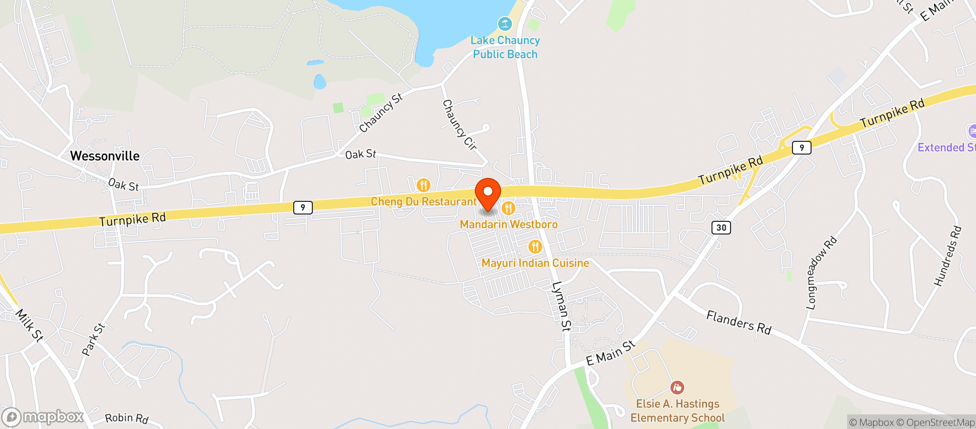 Map showing Julio's Liquors
