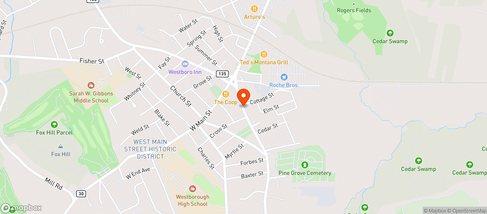 Map showing Central House