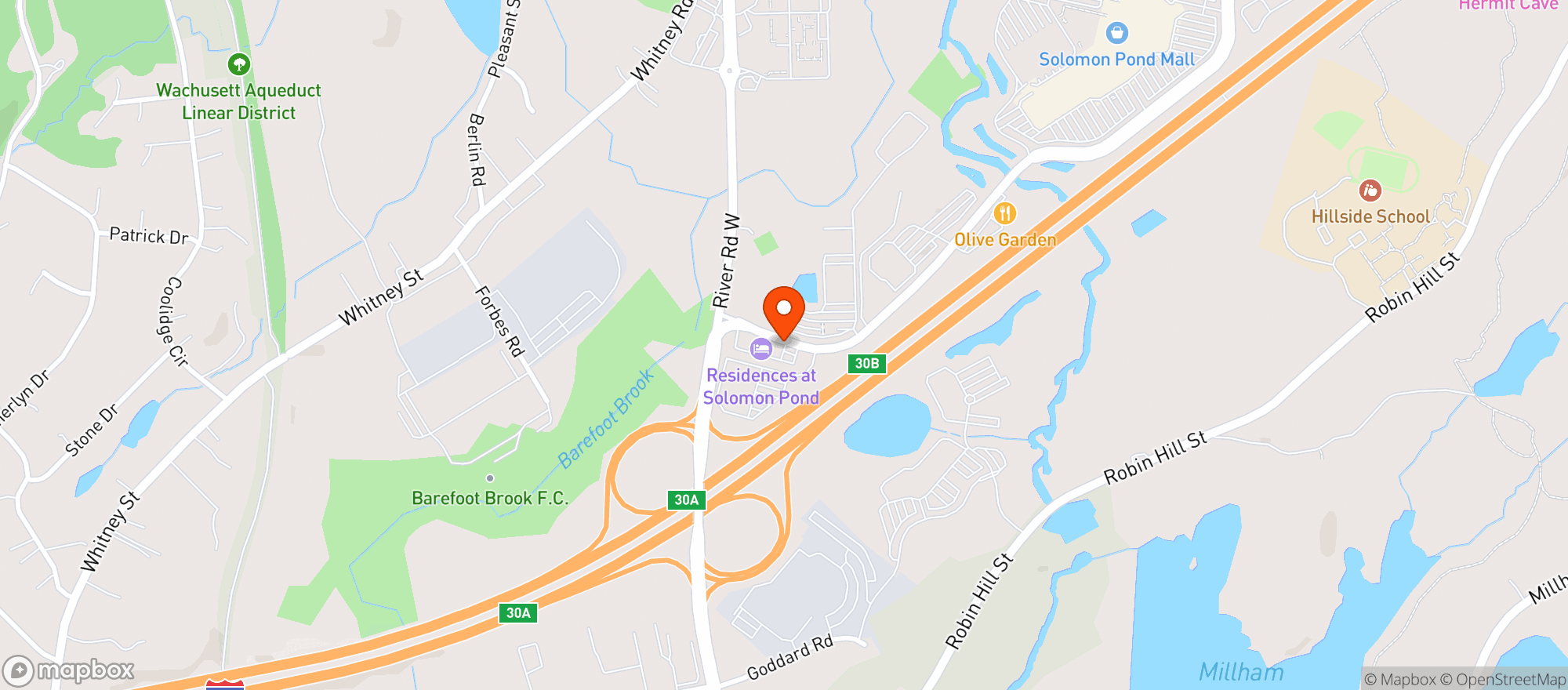 Map showing Target