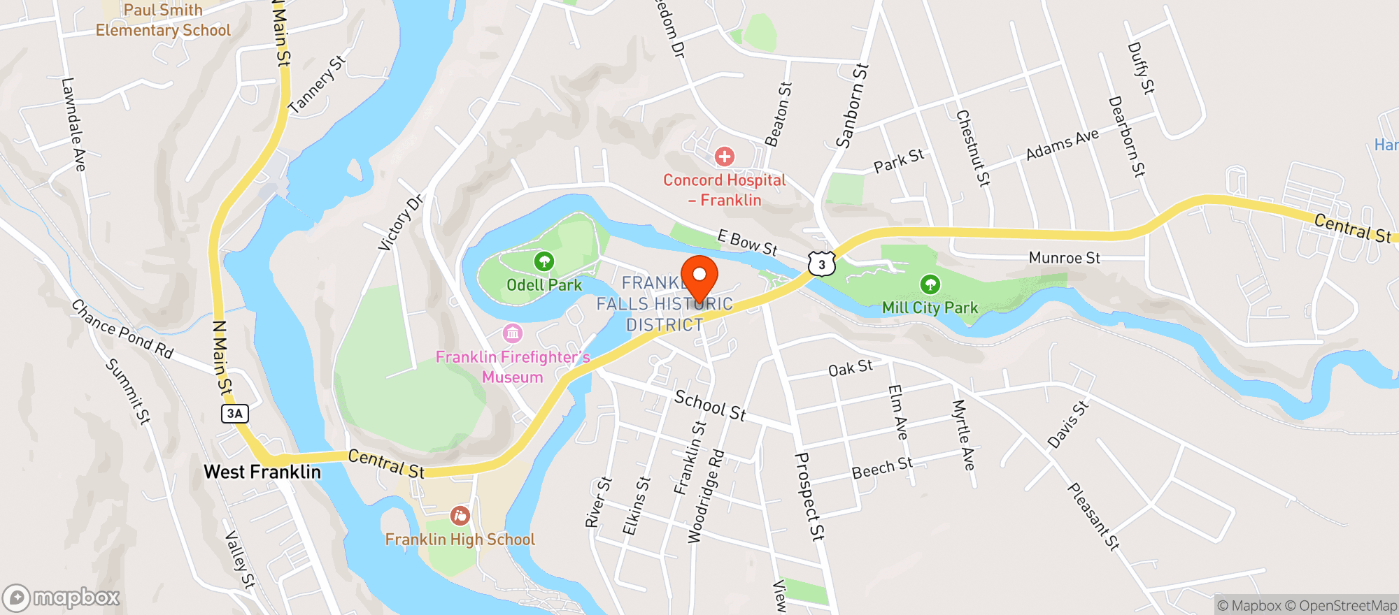 Map showing Vulgar Brewing Company
