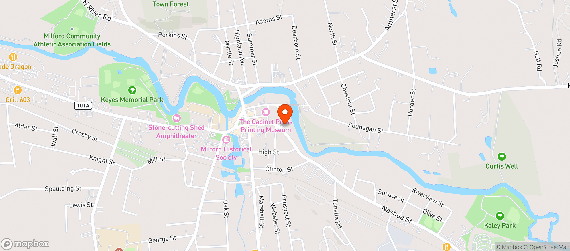 Map showing Cumberland Farms #5529