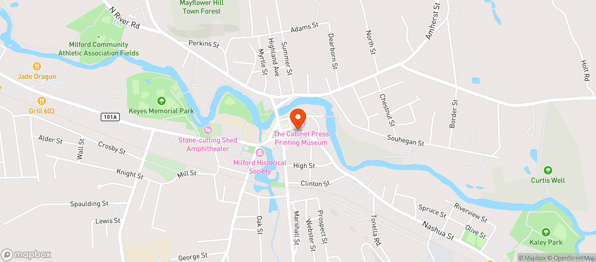 Map showing Trattoria Villagio