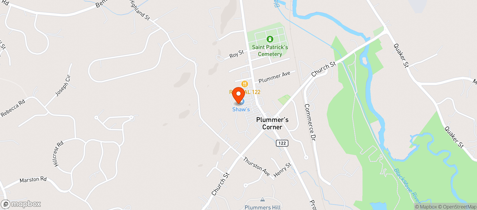 Map showing Friendly Discount Liquors