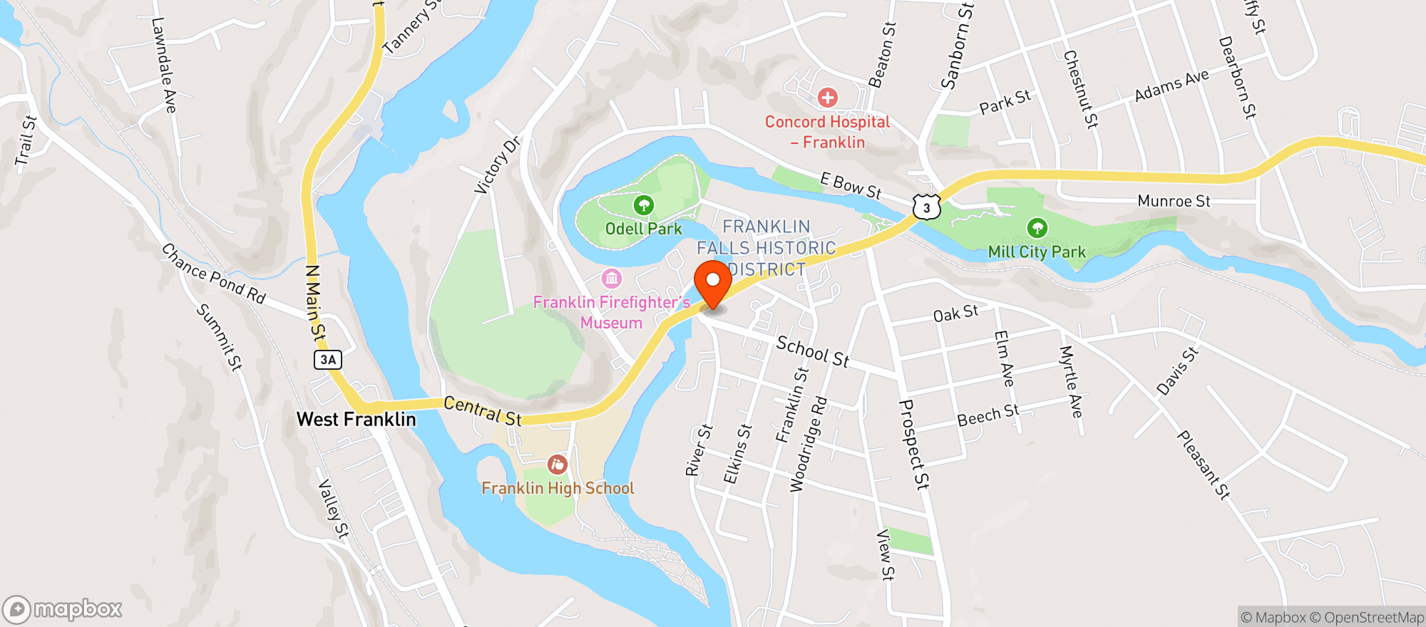 Map showing Cumberland Farms #5546