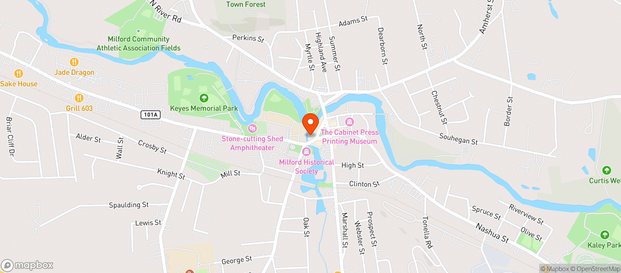 Map showing Station 101