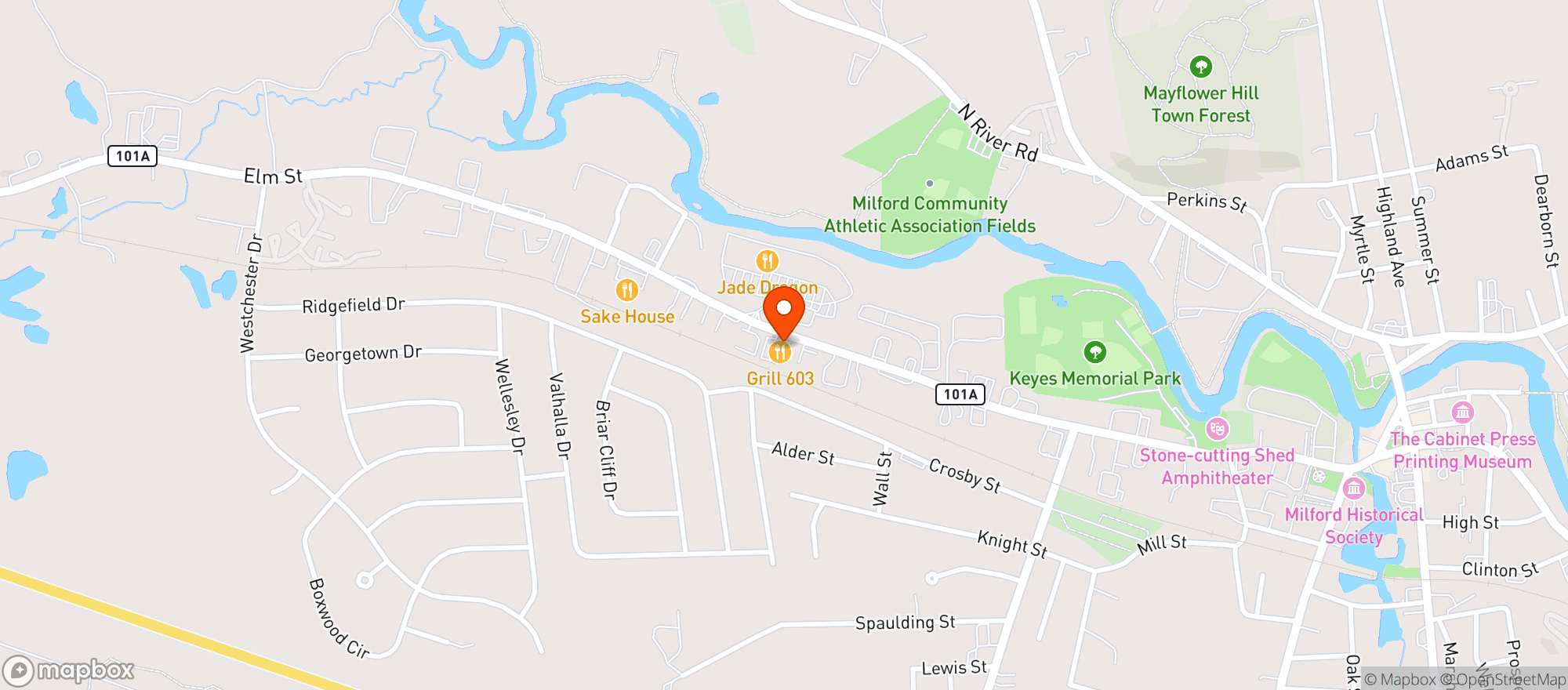 Map showing Grill 603
